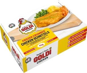 Goldi Frozen Crumbed Chicken Shnitzel_box